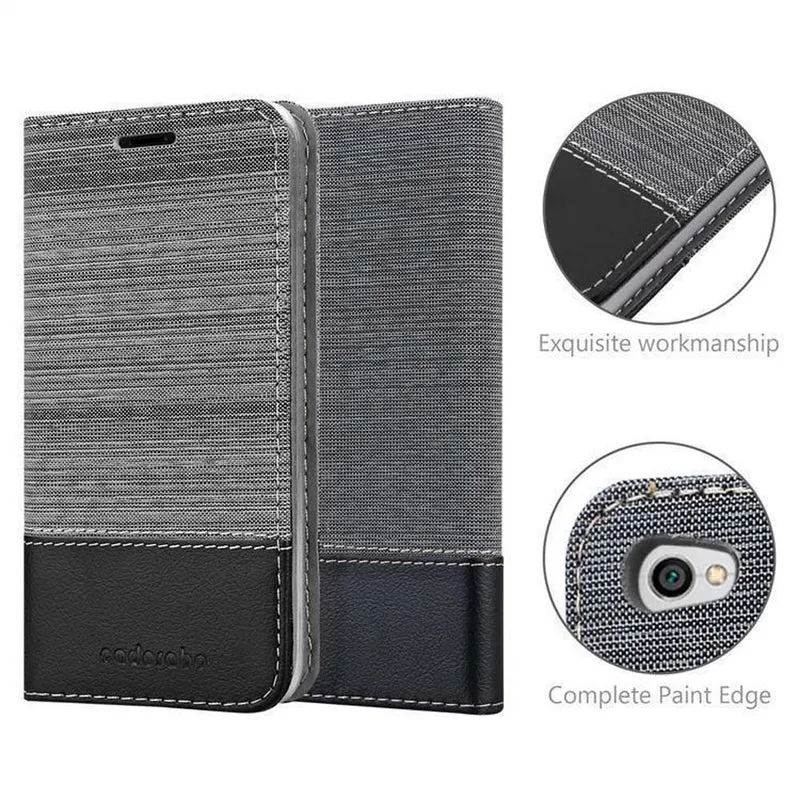 Cadorabo Hülle kompatibel mit Xiaomi RedMi NOTE 5A Schutzhülle mit Magnetverschluss, Standfunktion und Kartenfach