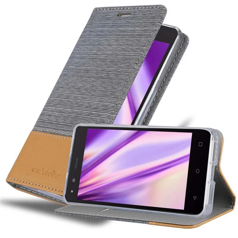 Cadorabo Hülle kompatibel mit BQ Aquaris M5 Schutzhülle mit Magnetverschluss, Standfunktion und Kartenfach