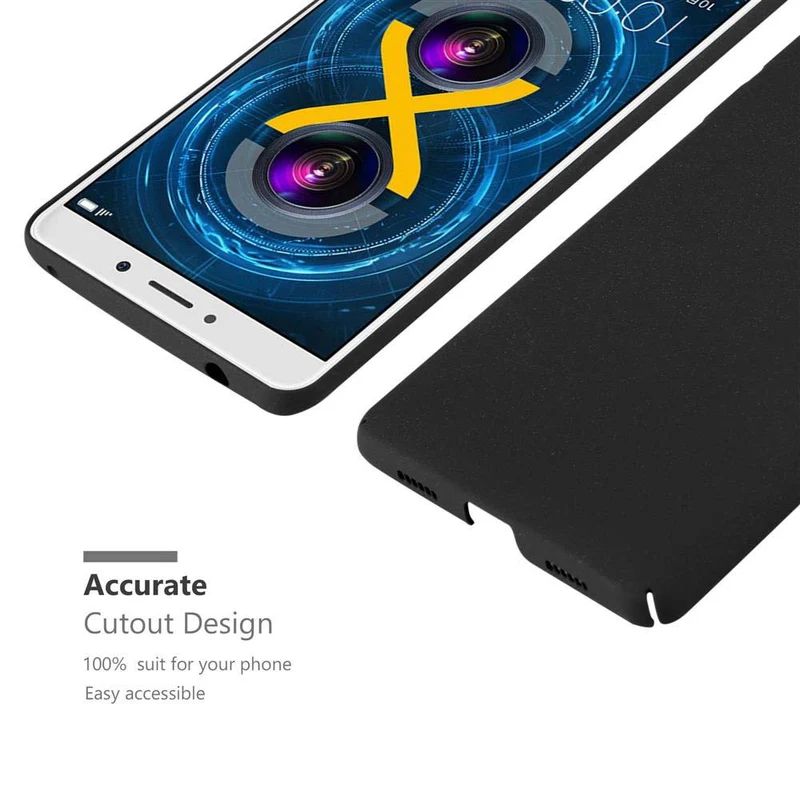 Cadorabo Hülle kompatibel mit Huawei MATE 9 LITE / GR5 2017 / Honor 6X Hard Case Schutzhülle in Frosted Optik gegen Kratzer und Stöße