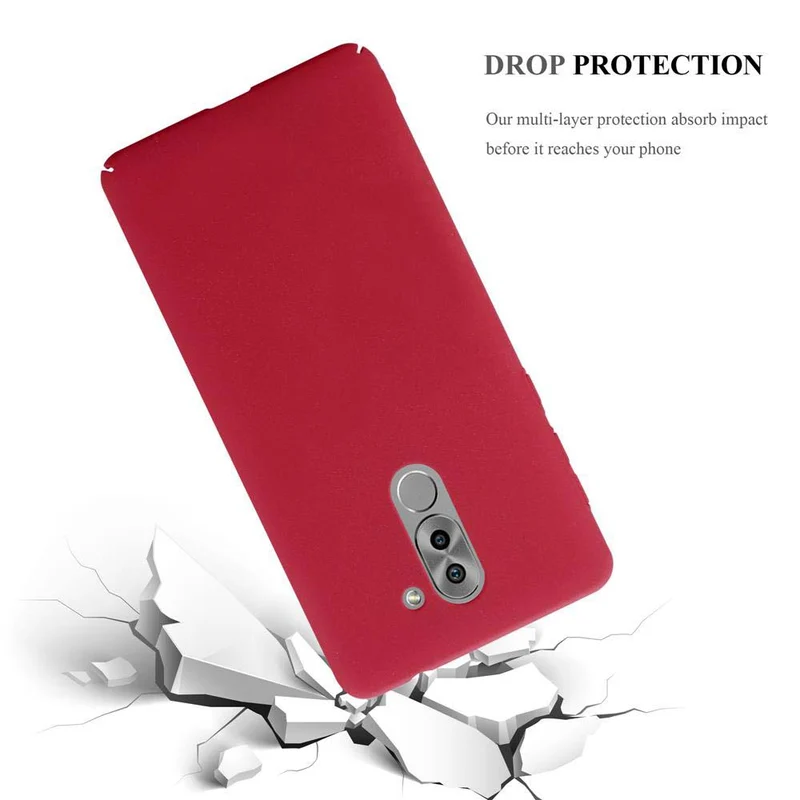 Cadorabo Hülle kompatibel mit Huawei MATE 9 LITE / GR5 2017 / Honor 6X Hard Case Schutzhülle in Frosted Optik gegen Kratzer und Stöße