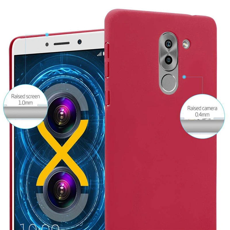 Cadorabo Hülle kompatibel mit Huawei MATE 9 LITE / GR5 2017 / Honor 6X Hard Case Schutzhülle in Frosted Optik gegen Kratzer und Stöße