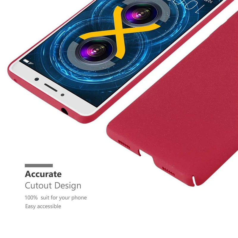 Cadorabo Hülle kompatibel mit Huawei MATE 9 LITE / GR5 2017 / Honor 6X Hard Case Schutzhülle in Frosted Optik gegen Kratzer und Stöße