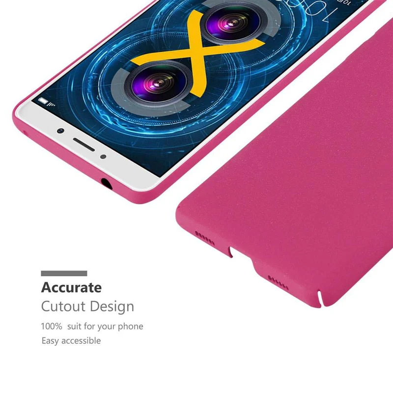 Cadorabo Hülle kompatibel mit Huawei MATE 9 LITE / GR5 2017 / Honor 6X Hard Case Schutzhülle in Frosted Optik gegen Kratzer und Stöße