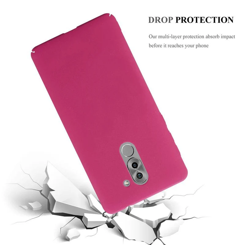 Cadorabo Hülle kompatibel mit Huawei MATE 9 LITE / GR5 2017 / Honor 6X Hard Case Schutzhülle in Frosted Optik gegen Kratzer und Stöße