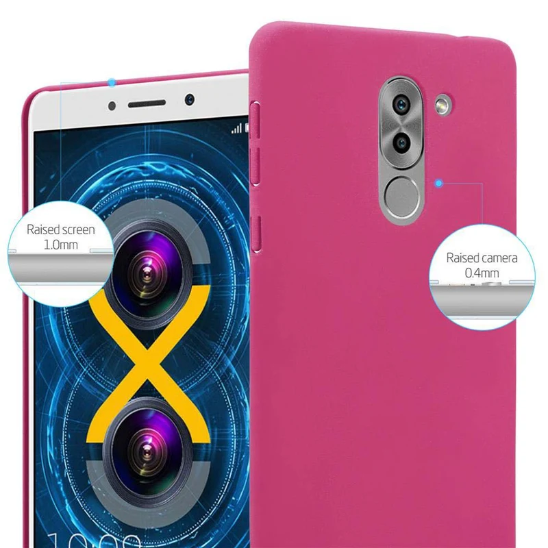 Cadorabo Hülle kompatibel mit Huawei MATE 9 LITE / GR5 2017 / Honor 6X Hard Case Schutzhülle in Frosted Optik gegen Kratzer und Stöße
