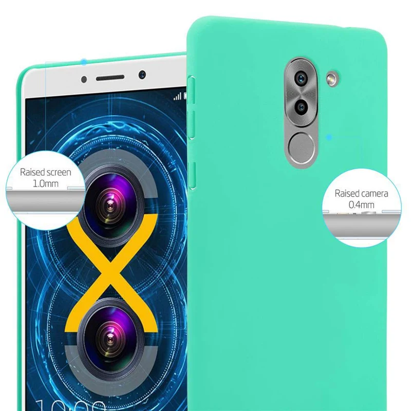 Cadorabo Hülle kompatibel mit Huawei MATE 9 LITE / GR5 2017 / Honor 6X Hard Case Schutzhülle in Frosted Optik gegen Kratzer und Stöße