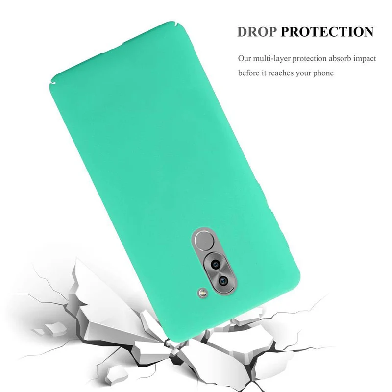 Cadorabo Hülle kompatibel mit Huawei MATE 9 LITE / GR5 2017 / Honor 6X Hard Case Schutzhülle in Frosted Optik gegen Kratzer und Stöße