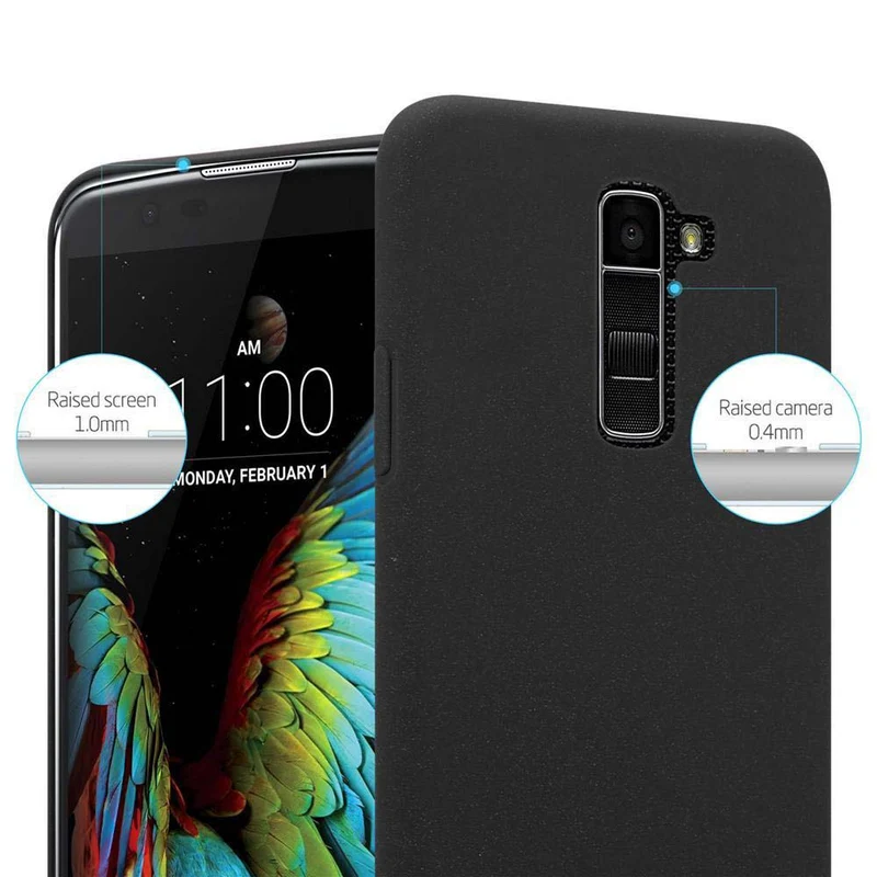 Cadorabo Hülle kompatibel mit LG K10 2016 Hard Case Schutzhülle in Frosted Optik gegen Kratzer und Stöße