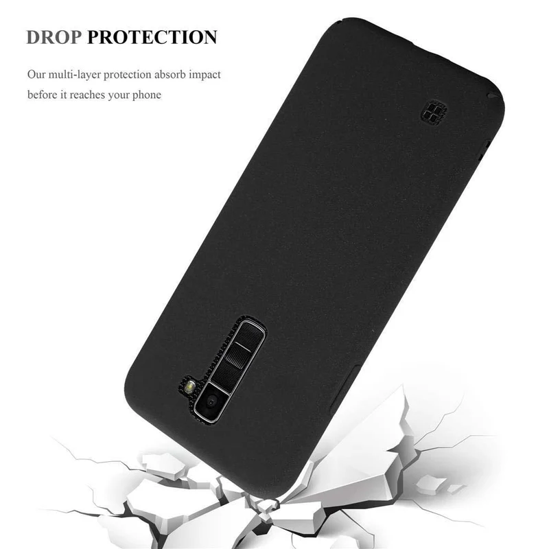 Cadorabo Hülle kompatibel mit LG K10 2016 Hard Case Schutzhülle in Frosted Optik gegen Kratzer und Stöße