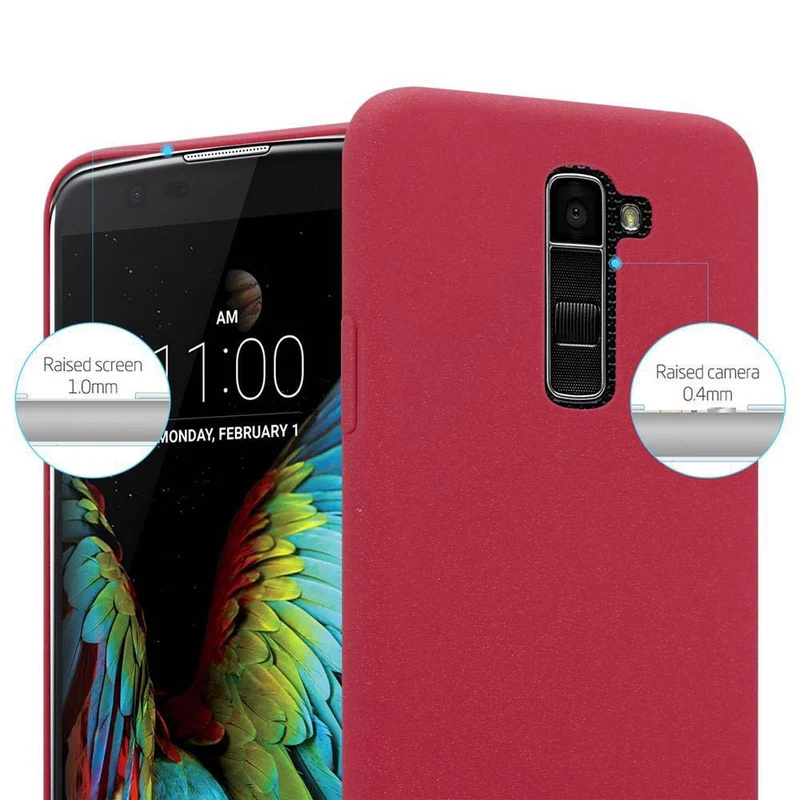Cadorabo Hülle kompatibel mit LG K10 2016 Hard Case Schutzhülle in Frosted Optik gegen Kratzer und Stöße