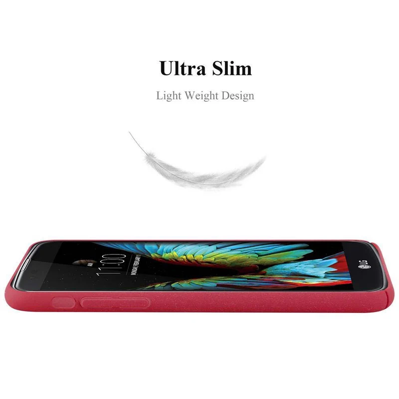 Cadorabo Hülle kompatibel mit LG K10 2016 Hard Case Schutzhülle in Frosted Optik gegen Kratzer und Stöße