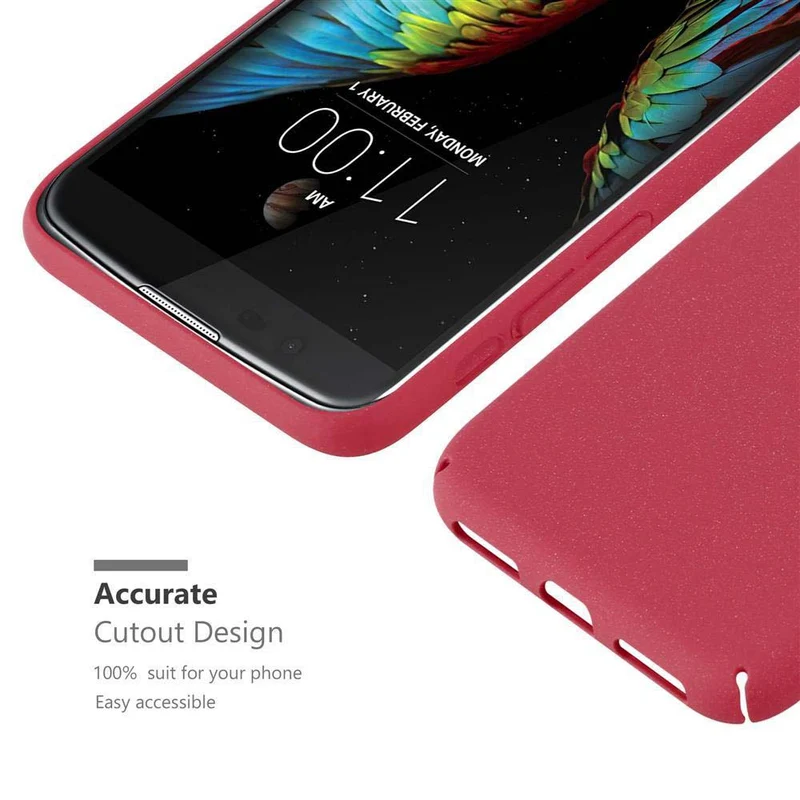 Cadorabo Hülle kompatibel mit LG K10 2016 Hard Case Schutzhülle in Frosted Optik gegen Kratzer und Stöße