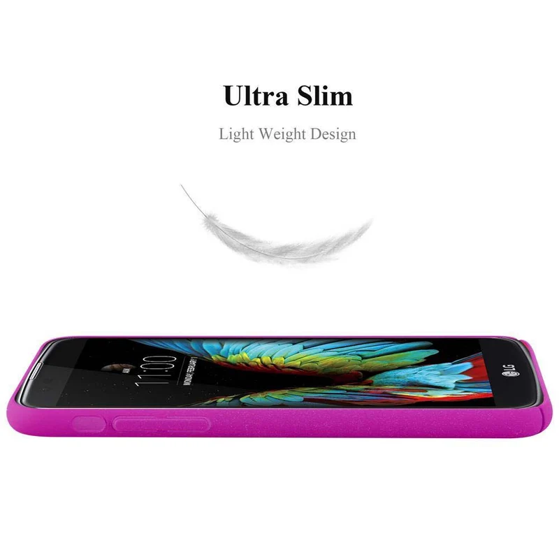 Cadorabo Hülle kompatibel mit LG K10 2016 Hard Case Schutzhülle in Frosted Optik gegen Kratzer und Stöße