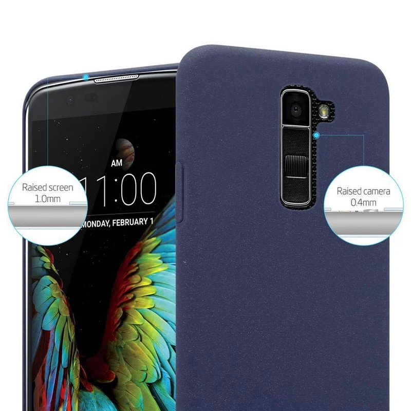 Cadorabo Hülle kompatibel mit LG K10 2016 Hard Case Schutzhülle in Frosted Optik gegen Kratzer und Stöße