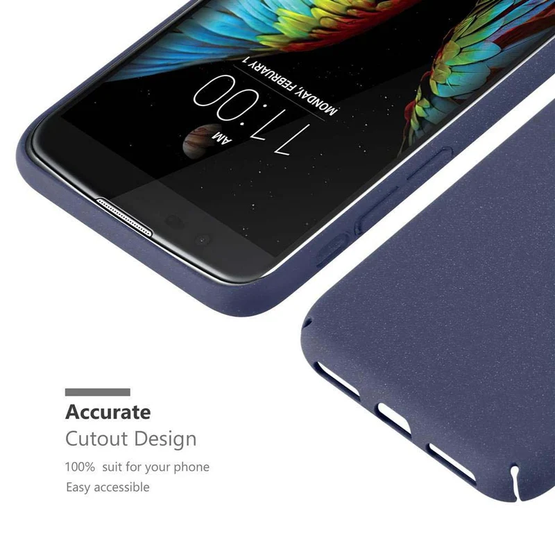 Cadorabo Hülle kompatibel mit LG K10 2016 Hard Case Schutzhülle in Frosted Optik gegen Kratzer und Stöße
