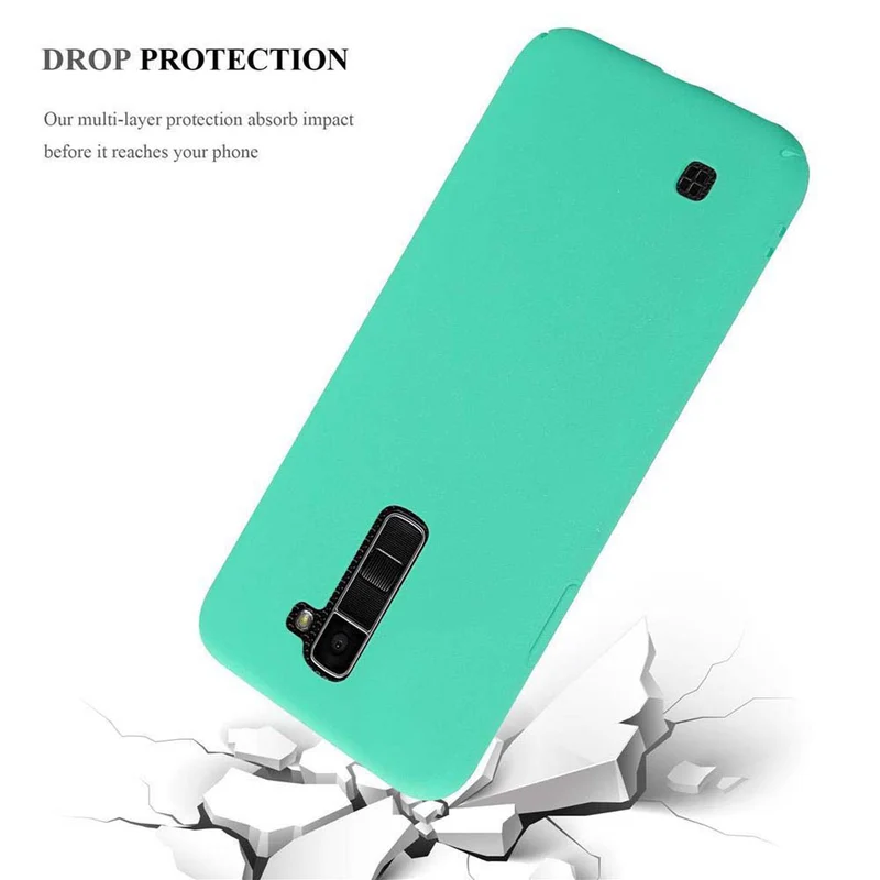 Cadorabo Hülle kompatibel mit LG K10 2016 Hard Case Schutzhülle in Frosted Optik gegen Kratzer und Stöße