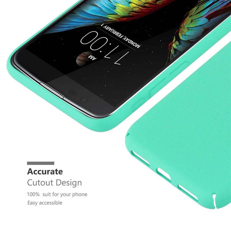 Cadorabo Hülle kompatibel mit LG K10 2016 Hard Case Schutzhülle in Frosted Optik gegen Kratzer und Stöße