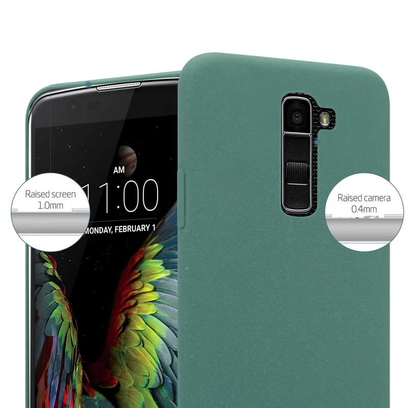 Cadorabo Hülle kompatibel mit LG K10 2016 Hard Case Schutzhülle in Frosted Optik gegen Kratzer und Stöße