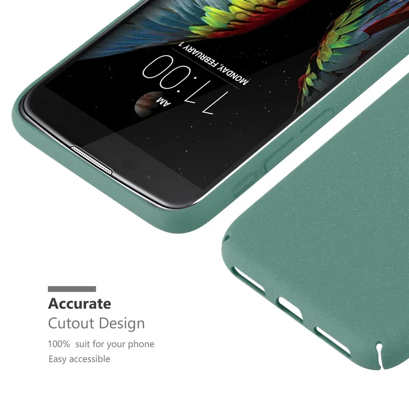 Cadorabo Hülle kompatibel mit LG K10 2016 Hard Case Schutzhülle in Frosted Optik gegen Kratzer und Stöße