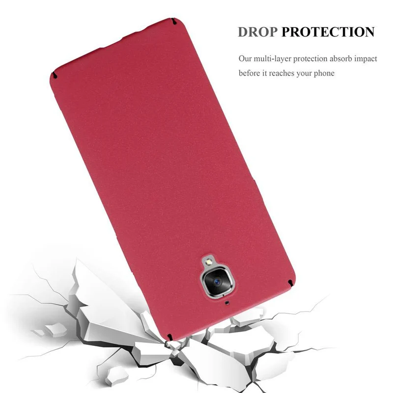 Cadorabo Hülle kompatibel mit OnePlus 3 / 3T Hard Case Schutzhülle in Frosted Optik gegen Kratzer und Stöße