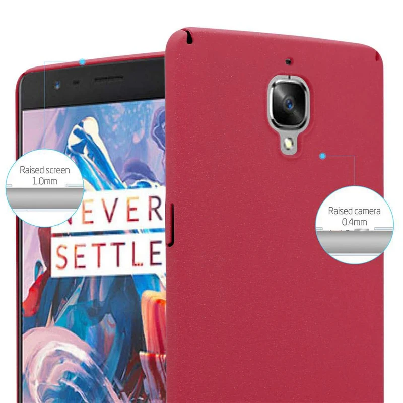 Cadorabo Hülle kompatibel mit OnePlus 3 / 3T Hard Case Schutzhülle in Frosted Optik gegen Kratzer und Stöße