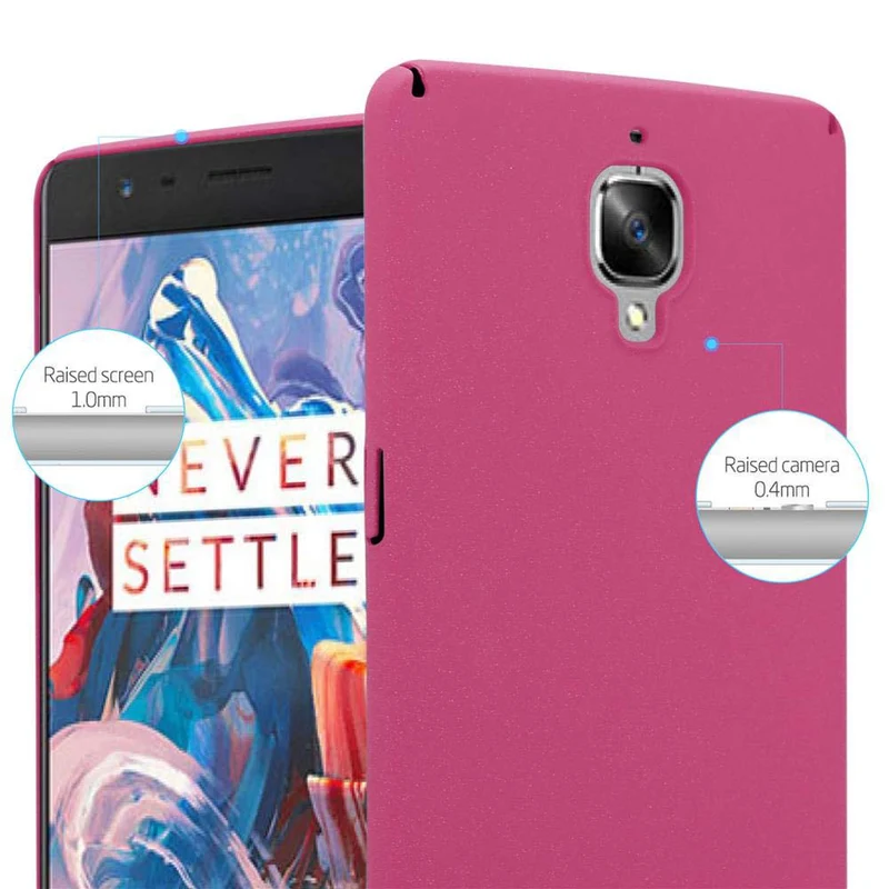 Cadorabo Hülle kompatibel mit OnePlus 3 / 3T Hard Case Schutzhülle in Frosted Optik gegen Kratzer und Stöße