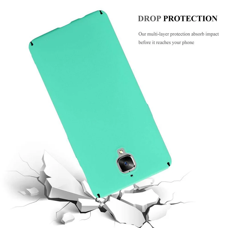 Cadorabo Hülle kompatibel mit OnePlus 3 / 3T Hard Case Schutzhülle in Frosted Optik gegen Kratzer und Stöße
