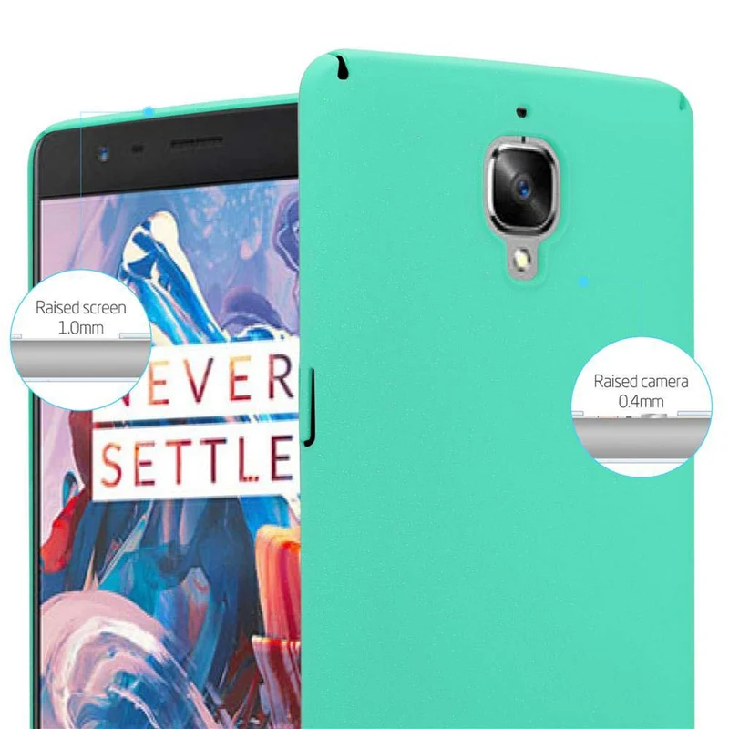 Cadorabo Hülle kompatibel mit OnePlus 3 / 3T Hard Case Schutzhülle in Frosted Optik gegen Kratzer und Stöße