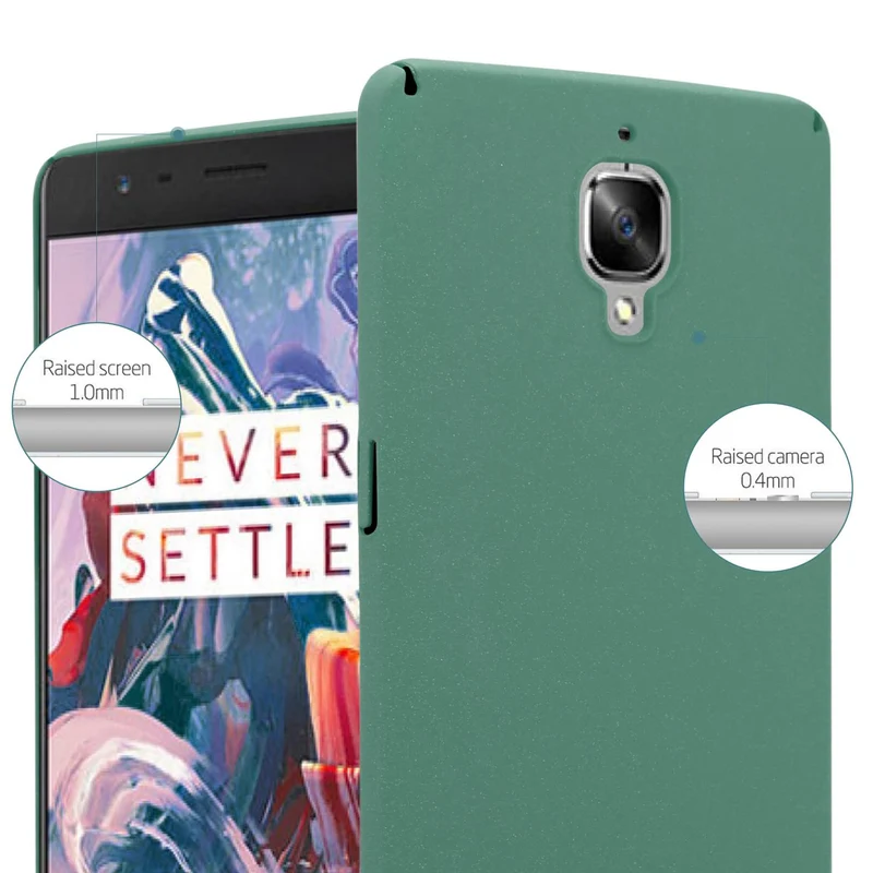Cadorabo Hülle kompatibel mit OnePlus 3 / 3T Hard Case Schutzhülle in Frosted Optik gegen Kratzer und Stöße