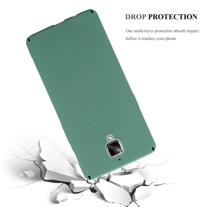 Cadorabo Hülle kompatibel mit OnePlus 3 / 3T Hard Case Schutzhülle in Frosted Optik gegen Kratzer und Stöße