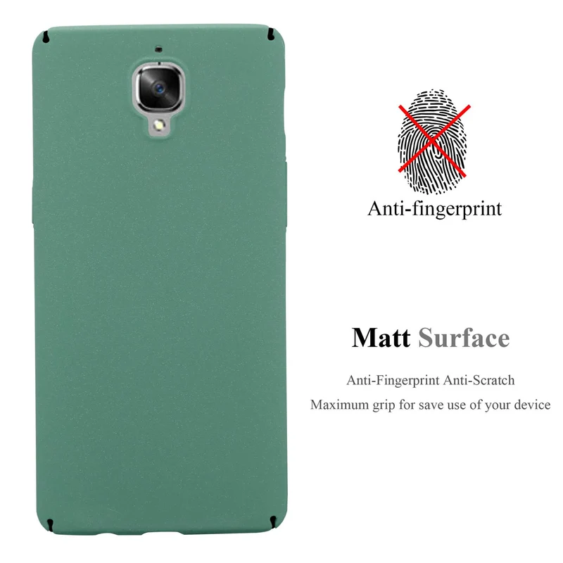 Cadorabo Hülle kompatibel mit OnePlus 3 / 3T Hard Case Schutzhülle in Frosted Optik gegen Kratzer und Stöße