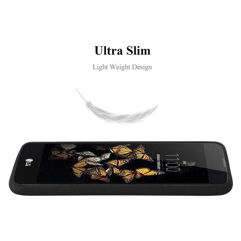 Cadorabo Hülle kompatibel mit LG K8 2016 Schutzhülle aus flexiblem TPU Silikon