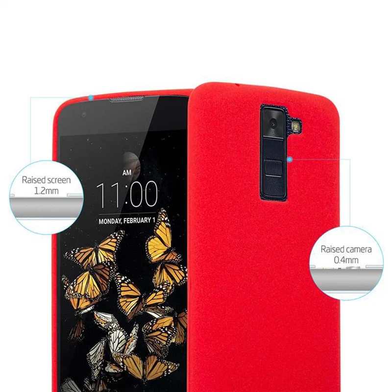 Cadorabo Hülle kompatibel mit LG K8 2016 Schutzhülle aus flexiblem TPU Silikon