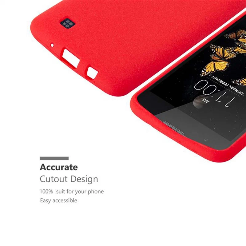 Cadorabo Hülle kompatibel mit LG K8 2016 Schutzhülle aus flexiblem TPU Silikon