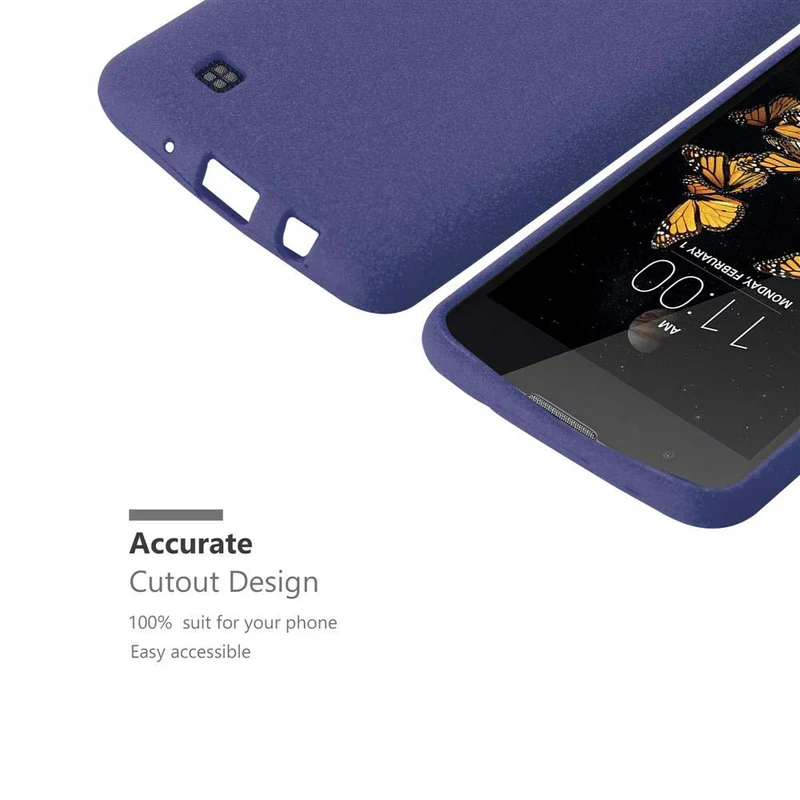 Cadorabo Hülle kompatibel mit LG K8 2016 Schutzhülle aus flexiblem TPU Silikon