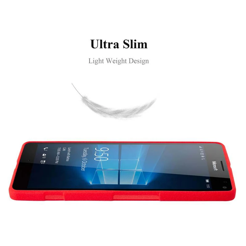 Cadorabo Hülle kompatibel mit Nokia Lumia 950 XL Schutzhülle aus flexiblem TPU Silikon