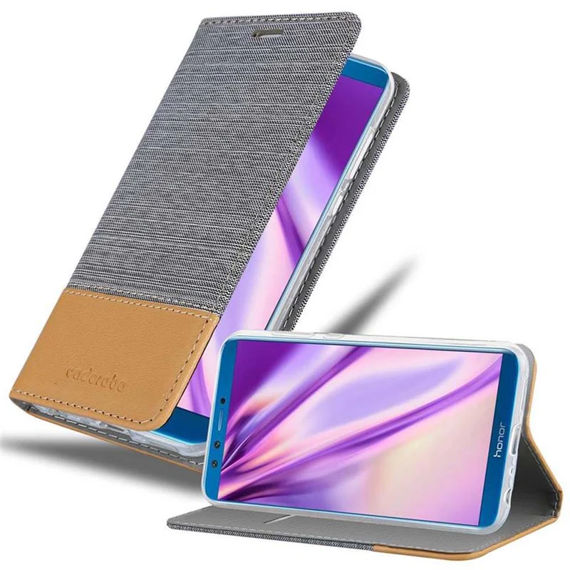 Cadorabo Hülle kompatibel mit Honor 9 LITE Schutzhülle mit Magnetverschluss, Standfunktion und Kartenfach