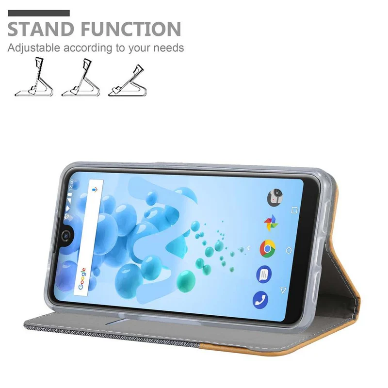 Cadorabo Hülle kompatibel mit WIKO VIEW 2 PRO Schutzhülle mit Magnetverschluss, Standfunktion und Kartenfach