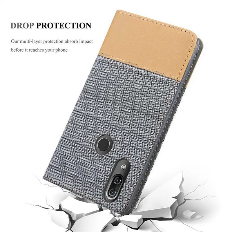 Cadorabo Hülle kompatibel mit WIKO VIEW 2 PRO Schutzhülle mit Magnetverschluss, Standfunktion und Kartenfach