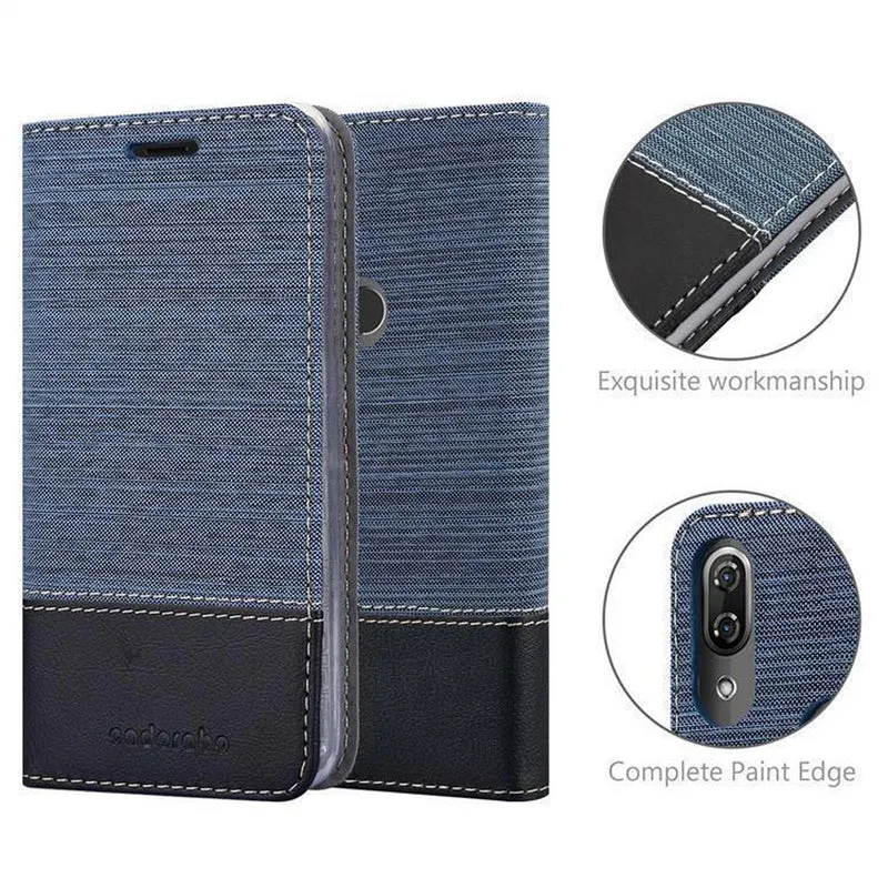 Cadorabo Hülle kompatibel mit WIKO VIEW 2 PRO Schutzhülle mit Magnetverschluss, Standfunktion und Kartenfach