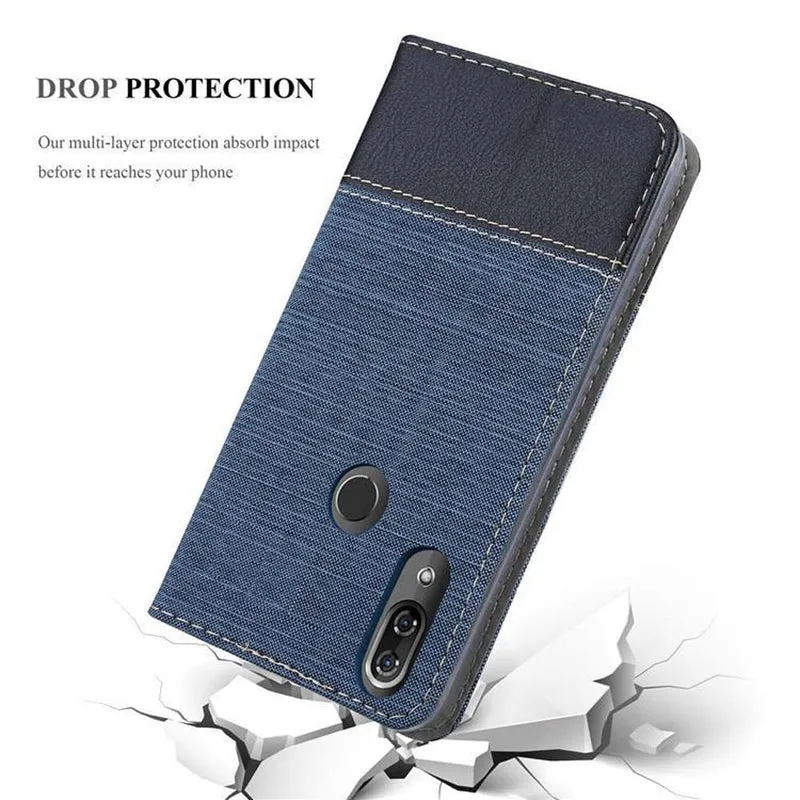 Cadorabo Hülle kompatibel mit WIKO VIEW 2 PRO Schutzhülle mit Magnetverschluss, Standfunktion und Kartenfach