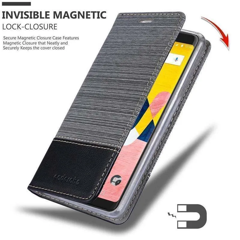Cadorabo Hülle kompatibel mit WIKO VIEW LITE Schutzhülle mit Magnetverschluss, Standfunktion und Kartenfach