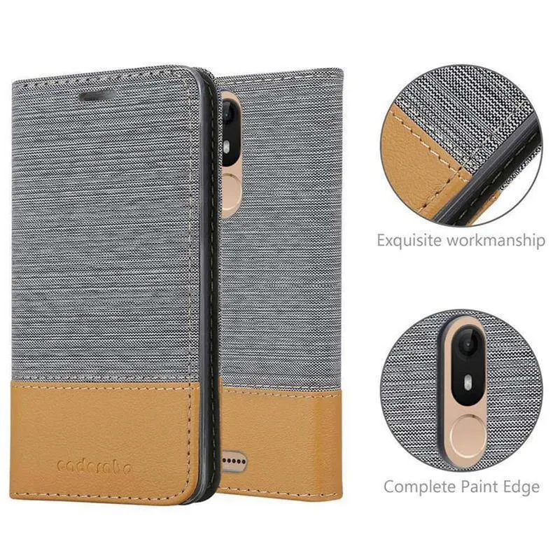 Cadorabo Hülle kompatibel mit WIKO VIEW LITE Schutzhülle mit Magnetverschluss, Standfunktion und Kartenfach