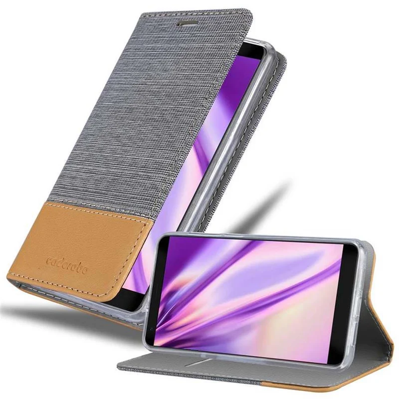 Cadorabo Hülle kompatibel mit ZTE Blade V9 Schutzhülle mit Magnetverschluss, Standfunktion und Kartenfach