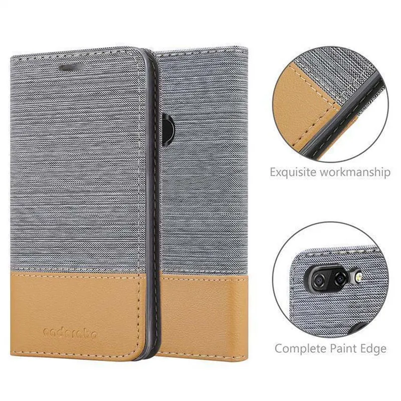 Cadorabo Hülle kompatibel mit ZTE Blade V9 Schutzhülle mit Magnetverschluss, Standfunktion und Kartenfach