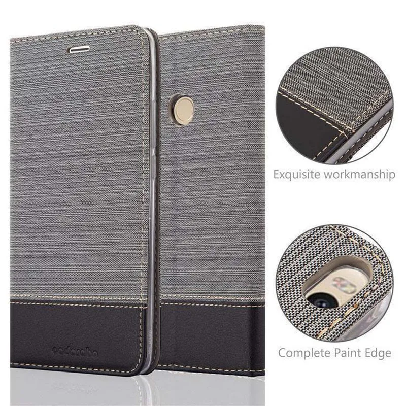 Cadorabo Hülle kompatibel mit Xiaomi Mi MAX 2 Schutzhülle mit Magnetverschluss, Standfunktion und Kartenfach