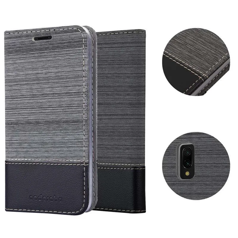 Cadorabo Hülle kompatibel mit Xiaomi RedMi 7 Schutzhülle mit Magnetverschluss, Standfunktion und Kartenfach