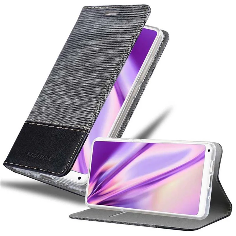 Cadorabo Hülle kompatibel mit Xiaomi Mi MIX 2S Schutzhülle mit Magnetverschluss, Standfunktion und Kartenfach