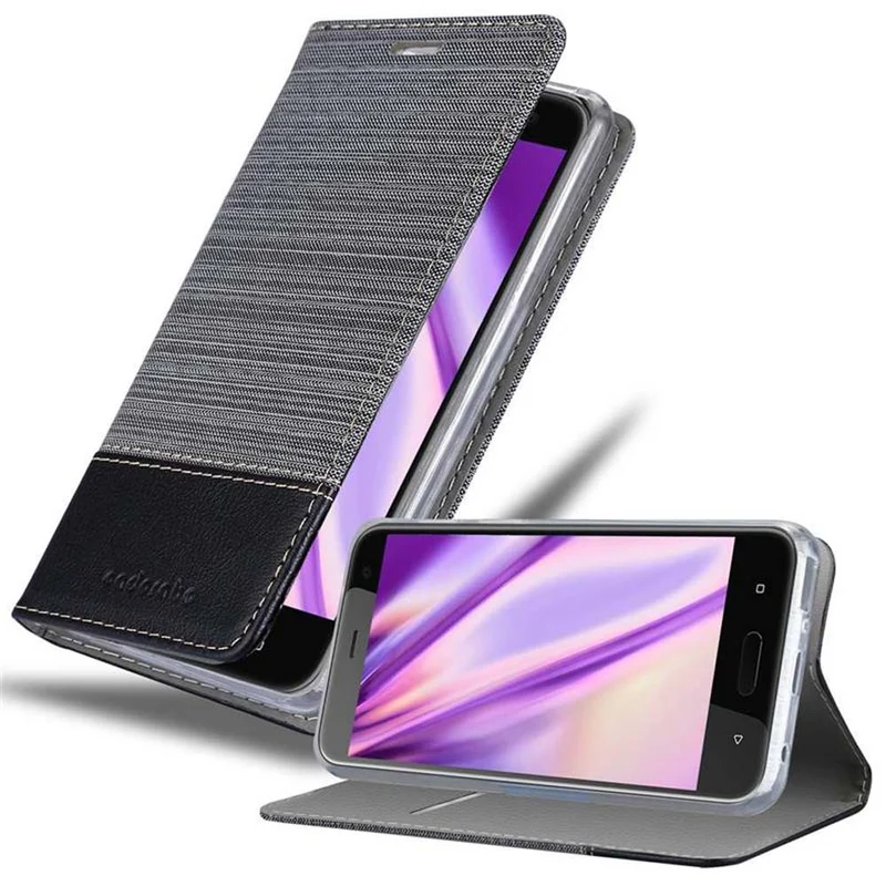 Cadorabo Hülle kompatibel mit HTC U11 LIFE Schutzhülle mit Magnetverschluss, Standfunktion und Kartenfach