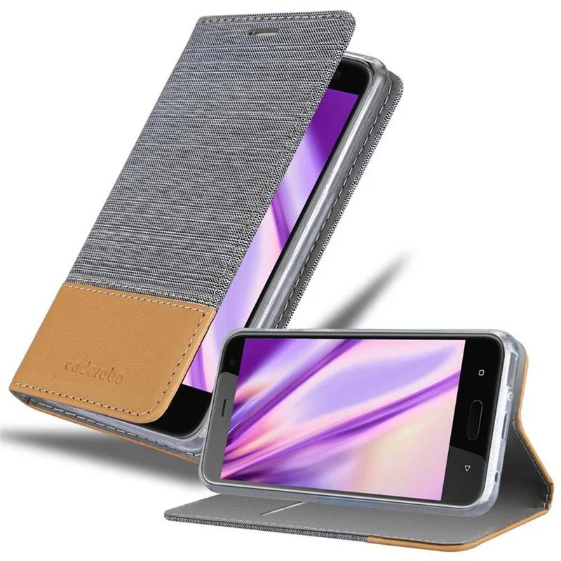 Cadorabo Hülle kompatibel mit HTC U11 LIFE Schutzhülle mit Magnetverschluss, Standfunktion und Kartenfach